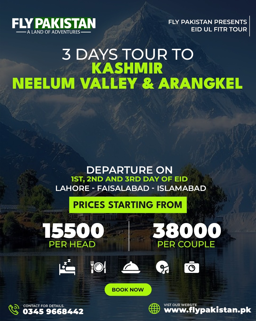 Book Deal 3 Days Tour To Kashmir Eid Ul Fitr 2026